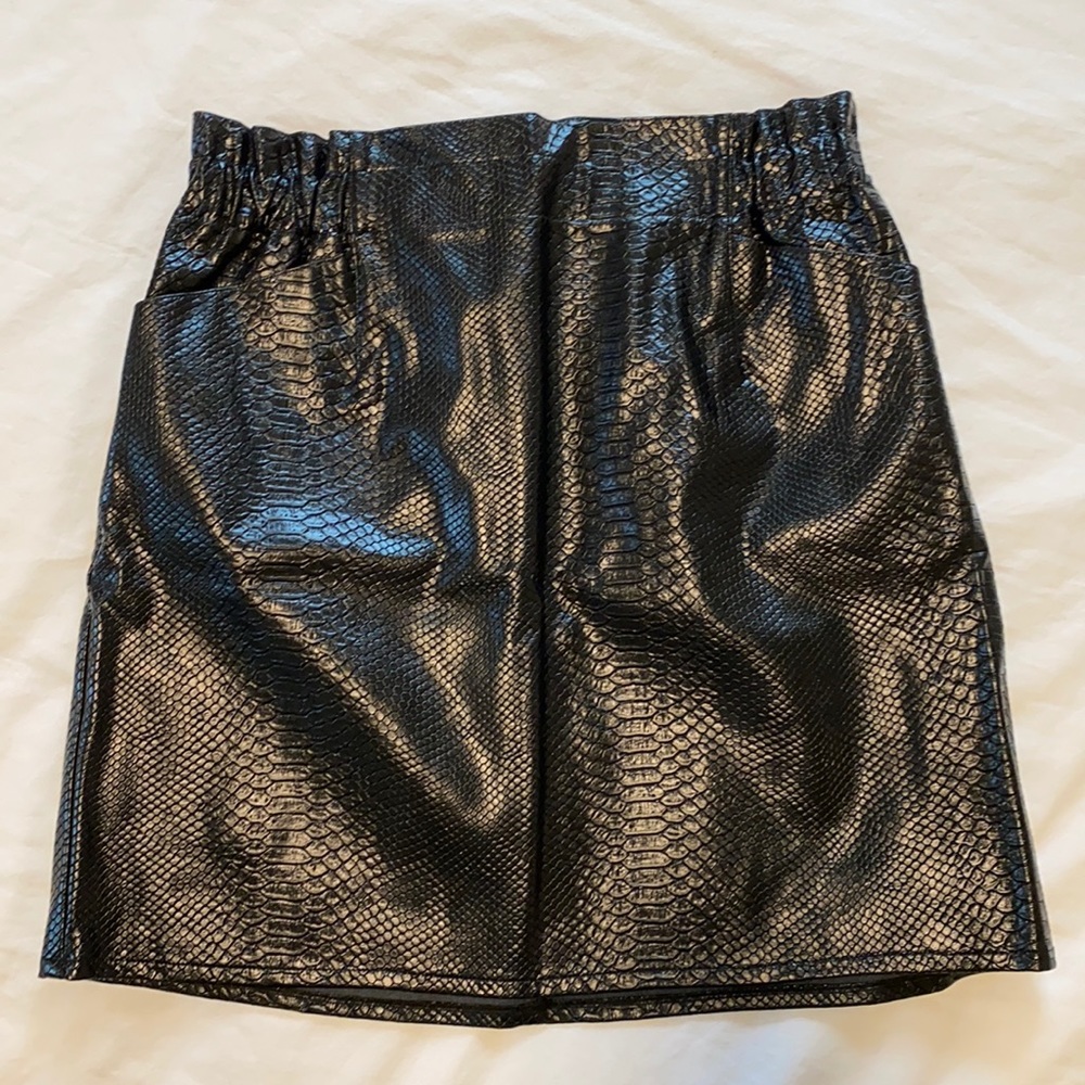 Faux Leather Skirt